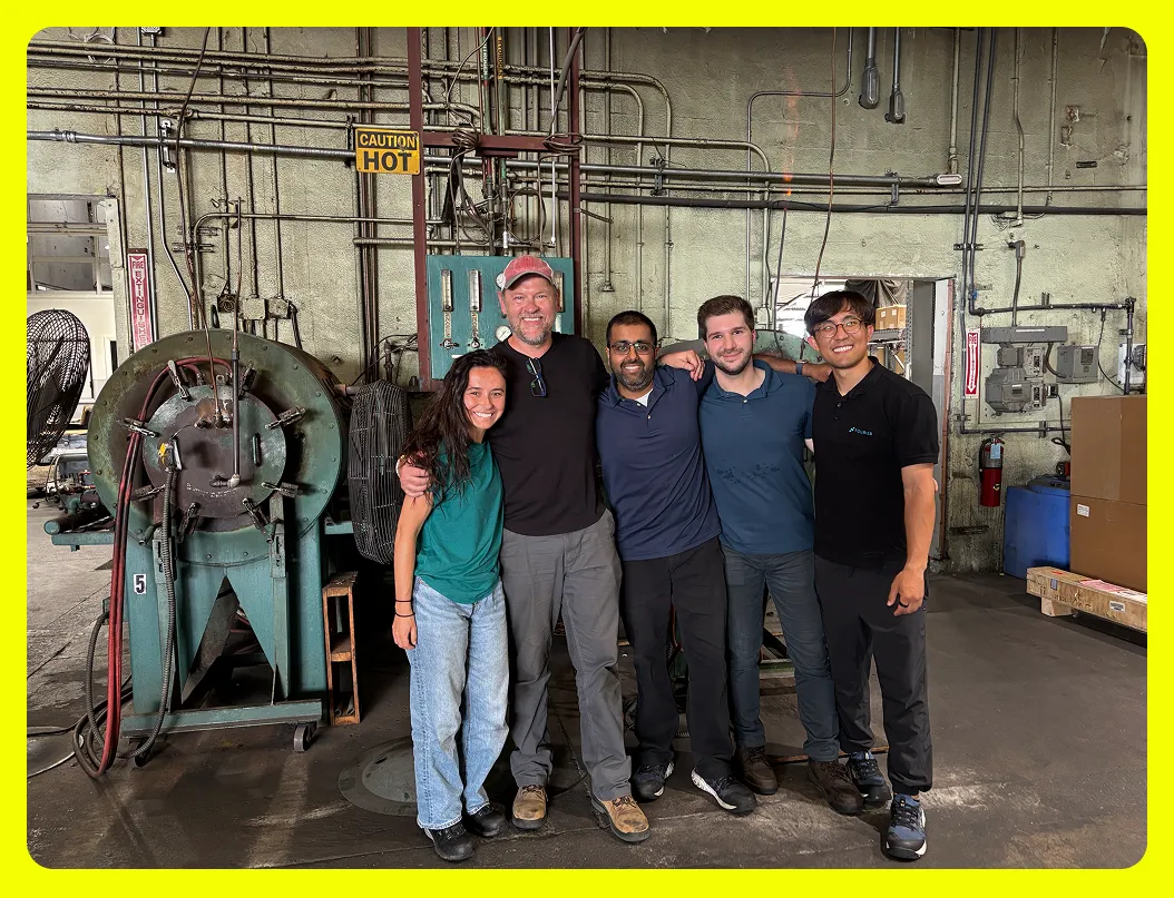 Our team at the pilot site